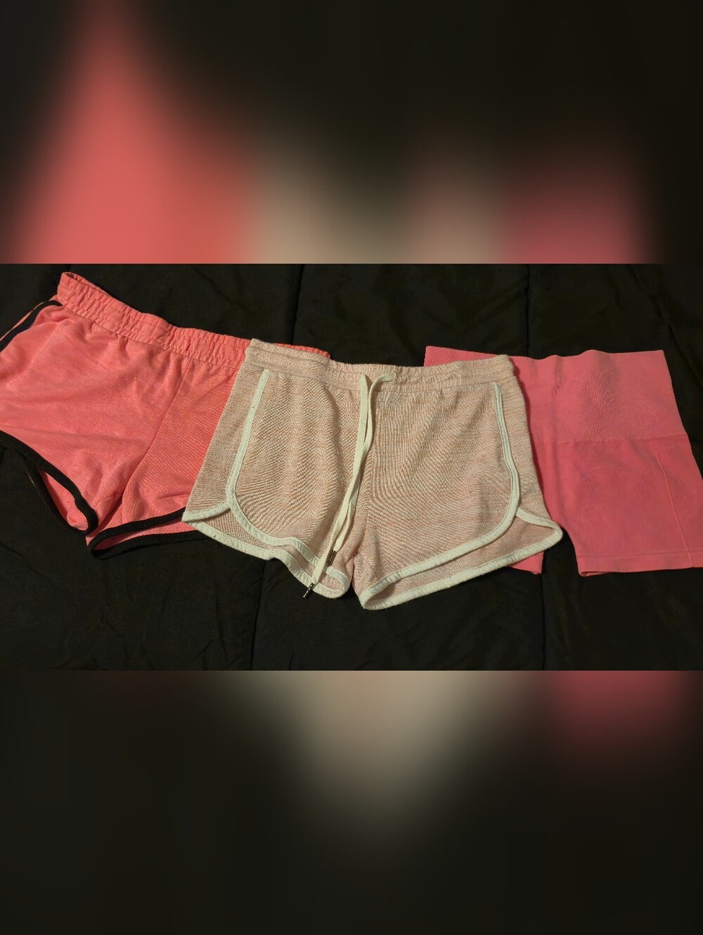 2/$15 3 Pairs Of Women's Pink Shorts